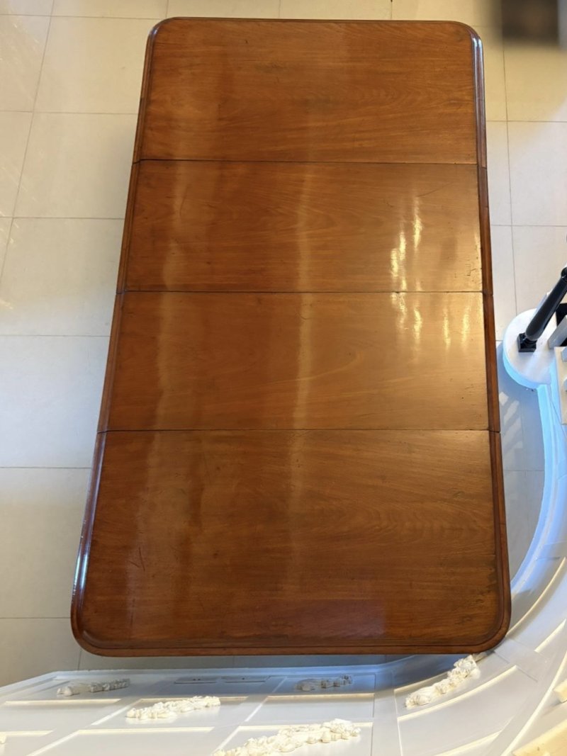 Antique Victorian Quality Mahogany 10/12 Seater Extending Dining Table - Image 4